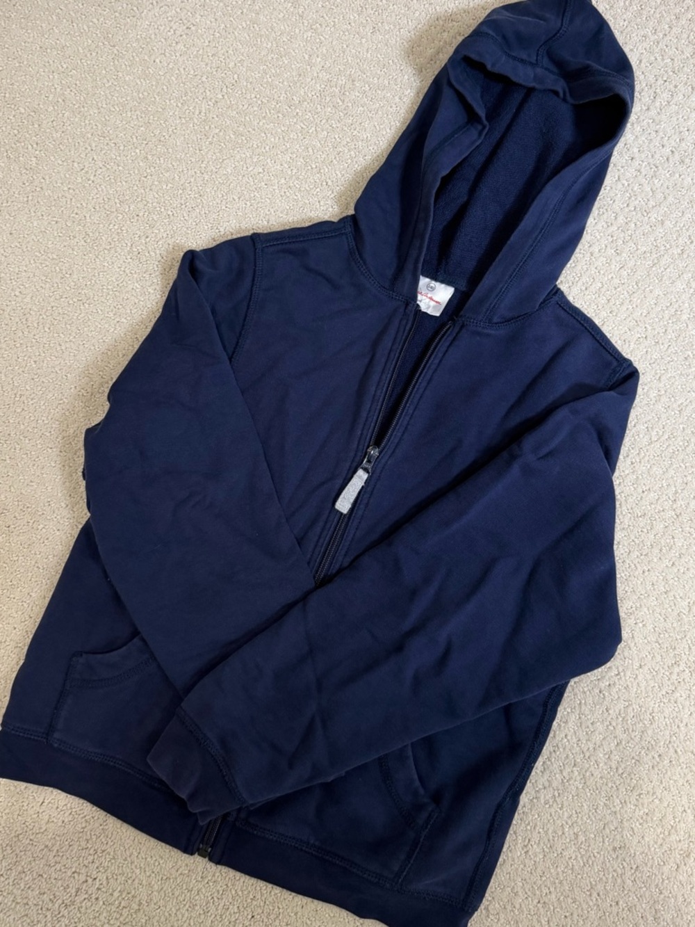 Hanna Andersson french terry zip-up hoodie